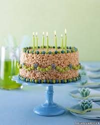 Happy Birthday Rice Krispie Treats No Bake Birthday Cake Recipe Rice Crispy Cake Birthday Cake Kids Homemade Birthday Cakes