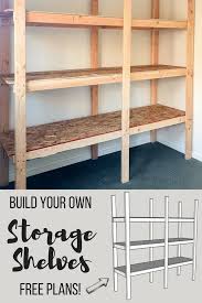 Build a series of wooden shelving units to fit dozens of plastic bins! How To Build Storage Shelves For Less Than 75 The Handyman S Daughter