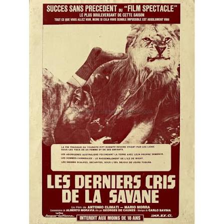 SAVAGE MAN SAVAGE BEAST Herald/Trade Ad (10x12 in. - 1975 - France) 2p