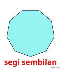 Segi banyak terbagi 2 yaitu segi banyak beraturan dan tidak beraturan. Gambar Bangun Segi Sembilan Brainly Co Id