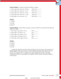 Pediatric Dosages Chapter 18 Alert Learning Objectives Pdf