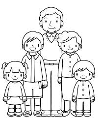 Dibujo para colorear familia > familia. Dibujos De Familia Para Colorear 100 Imagenes Para Imprimir Gratis