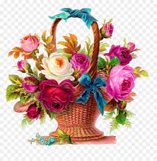 Pencil drawing of flower basket. Flower Basket Drawing Painting Hd Png Download Vhv
