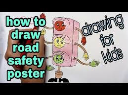 Check spelling or type a new query. Road Safety Poster Drawing For Kids How To Draw Traffic Signal Rules Image Youtube