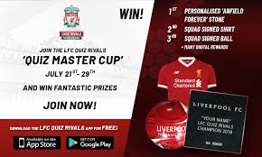 We sure hope you're one of them, because we've got a super challenge for you. Compete In The Quiz Master Cup To Win Lfc Prizes Liverpool Fc
