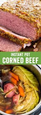 Or, make it in the instant pot pressure cooker and she's done in just about 1 hour 30 minutes. Corned Beef And Cabbage Instant Pot Jessica Gavin Recipe Corned Beef Recipes Corn Beef And Cabbage Instant Pot Multi Cooker