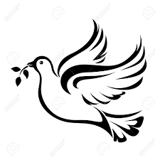 Dove Symbol Of Peace Vector Black Silhouette In 2020 Bird Silhouette Art Silhouette Art Bird Silhouette