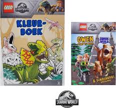 Leuk voor kids lego kleurplaten. Bol Com Lego Jurassic World Set Kleurboek Owen Komt Te Hulp Owen Grady Kleurplaat