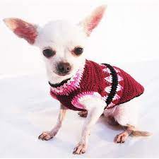 Elegant Maroon Pink Dog Sweater Hand Knitted Tooth Fairy Pet Etsy Dog Sweater Pet Clothes Pink Dog