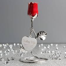 Especially if you make them yourself! Personalised Red Rose Gift Ornament Birthday Present Ideas For Her
