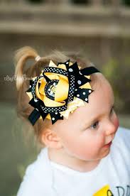 Black And Yellow Hair Bow Bumble Bee Headband Hair Bow Clip Yellow Black Polkadot Girls Etsy Bow Hair Clips Headband Hairstyles Bow Clips