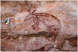 Outline drawings of ojibwe animal clan or spiritual symbols copied onto art surface: Newly Documented Aboriginal Rock Art Is Unlike Anything Seen Before Smart News Smithsonian Magazine