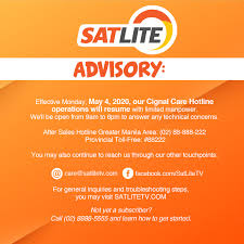 Good news to all Satlite and Cignal subscribers, our toll free hotline  #88222 will start to accept your calls by May 04. Stay...