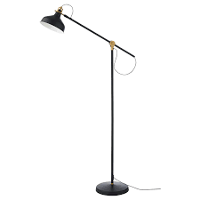 Ranarp Floor Reading Lamp With Led Bulb Black Ikea Reading Lamp Floor Ikea Floor Lamp Floor Lamp Lighting