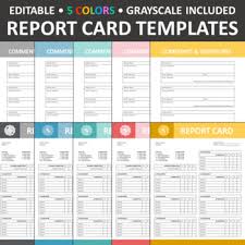 Test print on scrap paper and if it they print correctly, print on card stock. Homeschool Report Card Worksheets Teaching Resources Tpt