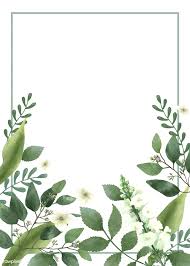 Download Premium Vector Of Invitation Card With A Green Theme 466719 Green Theme Flower Backgrounds Floral Background