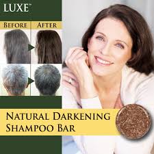 Luxe Natural Darkening Shampoo Bar In 2020 Shampoo Bar Grey Hair Causes Natural Hair Color