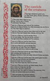 St Francis The Canticle Of The Creatures Canticles Saint Francis Prayer St Francis