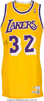 Free delivery and returns on ebay plus items for plus members. 1988 89 Earvin Magic Johnson Game Worn Los Angeles Lakers Jersey Lot 80083 Heritage Auctions