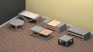 We scored this wooden octagonal table base from a neighbor who had planned on adding a top to it at some point, but after months of plus little kid heads + a solid hunk of concrete sounded worrisome. 3d Model Concrete And Wood Coffee Table Collection
