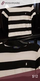 Black And White Striped Polo T Shirt Women S Polo Ralph Lauren T Shirt Polo Ralph Lauren Womens Shirts T Shirt