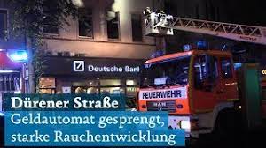 Kunden digital die bankgeschäfte erleichtern. Koln Durener Strasse Geldautomat In Deutsche Bank Filiale Gesprengt Youtube