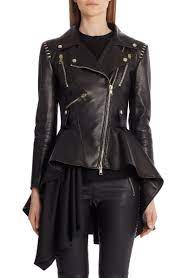 Alexander Mcqueen Leather Biker Jacket Nordstrom Leather Jackets Women Leather Biker Jacket Nordstrom Women