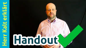 Handout muster als word dokument. Wie Sollte Ein Handout Aussehen Herr Kalt De