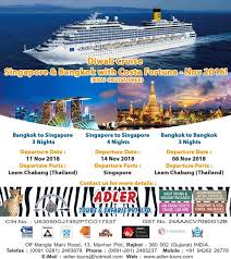 Diwali Cruise Singapore Bangkok With Costa Fortuna Nov 2018 Costa Fortuna Costa Cruises Cruise