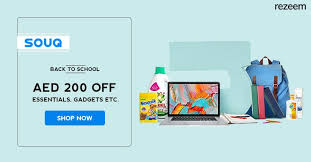 Souq Back To School Offer Get Flat Aed 200 Discount On School Essentials Gadgets Snacks More Souq Amazon School Essentials Promo Codes Back To School