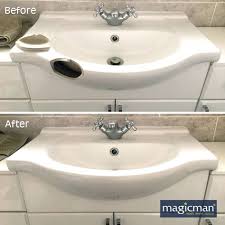 Magicman Repair Holes Chips Cracks And Scratches To Sinks Basins Bathtubs And Sanitary Ware We Will Only Undertake A Repair If We Think Sink Repair Basin
