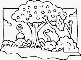 Click the adam and eve tempted by the serpent coloring pages to view printable version or color it online (compatible with ipad and android tablets). Adam And Eve With The Serpent Near Forbidden Tree In Garden Of Eden Coloring Page Netart
