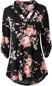 Check spelling or type a new query. Women S Clothing Abstract Floral Print Blouse See Through Top Floral Womens Shirts Sheer Button Up Blue Black White 34 Sleeve Large Womens Clothing Tops Tees