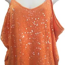 Inc International Concepts Tops Inc International Inc Orange Sequin Top S Poshmark