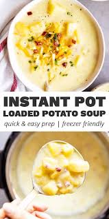 Loaded Instant Pot Potato Soup Instant Pot Soup Recipes Potato Soup Easy Easy Instant Pot Recipes
