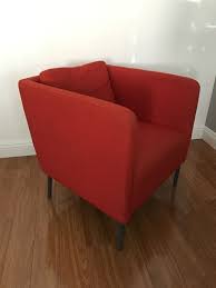Ikea Ekero Chair Skiftebo Orange Chair Ikea Chair And Ottoman