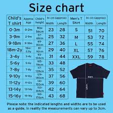 child t shirt sizes charts arts arts