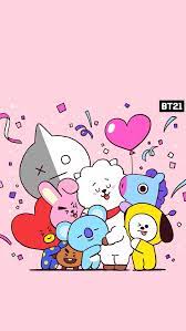 Tentu saja tema acara halal bihalal memang telah banyak dicari oleh orang di internet. Bt21 Lockscreen Homescreen Wallpaper Kawaii Kartu Lucu Wallpaper Kartun Lucu