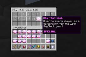 Suggestion New Year Cake Bag Redesign Hypixel Minecraft Server And Maps