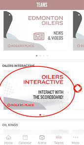 oilers interactive rogers place