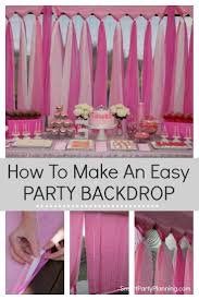 Simple Background Decoration For Birthday Party At Home Girls Birthday Party Backdrop Outdoors Birthday Party Backdrops For Parties Party Backdrop Diy
