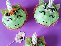 Da darf es doch auch ein bisschen eklig dabei zu gehen, oder? Gruselige Einhorner Cupcakes Fur Kinder Halloween Party Titel Simplylovelychaos