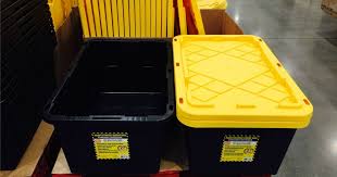 Black And Yellow Storage Bins 27 Gallon Greenmade 27 Gallon Storage Tote With Lid Costco Members 27 Gallon Heavy Duty Storage Bins Only Heavy Duty Storage Bins Storage Bins Storage Bins With Lids