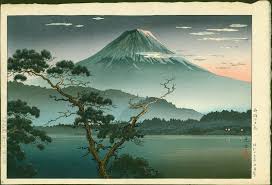 Tsuchiya Koitsu Japanese Woodblock Print Mt Fuji From Lake Sai Item 1426184