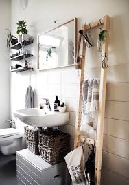 Ladder storage shelves look great anywhere. The Ultimate Collection Of Bathroom Ikea Hacks The Cottage Market