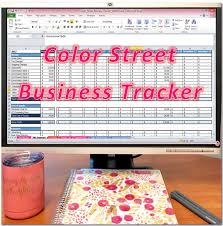 Color Street Business Tracker Etsy Color Street Business Tracker Color Street Nails