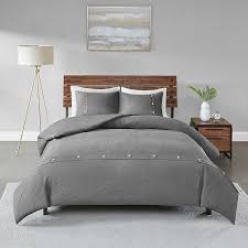 Sleep in sophistication with this saveria 5 piece bedroom set. Dark Gray Waffle Weave 3 Pc Full Queen Duvet Set Kirklands