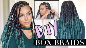 Diy Box Braids Like A Pro Low Tension Technique Video Box Braids Tutorial Box Braids Box Braids Hairstyles