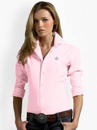 Super Slim Fit Oxford Womens Long Sleeve Shirts Polo Shirt Women Clothes