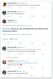 Doria vestia uma calça escura, uma camisa branca, sem falar no indefectível cashmere, que já é sua marca registrada, e uma jaqueta da ralph lauren. Doria Ironiza Criticas De Bolsonaristas Vou Te Vacinar De Calca Apertada Poder360